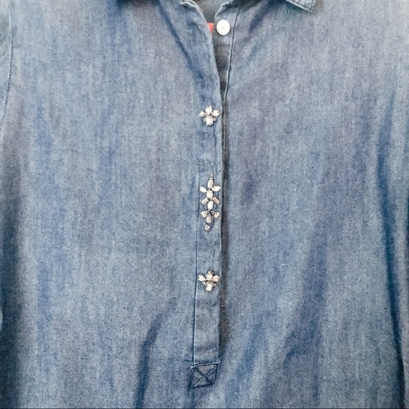 Chambray Tunic Blouse - Picture 4 of 4